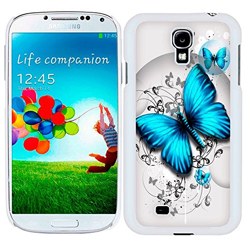 Samsung Galaxy S4 Blue Butterfly Firm Case