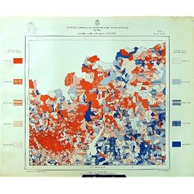 Les 1929 D�c�s V�rone Vicence de Statistiques de l'Italie de Carte Couleur
