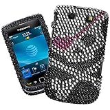 Premium Full Black and Silver Rhinestone Diamonds in Skull Design Pattern S ....