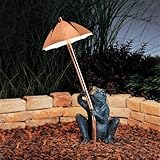 Kichler Lighting 15307CO Frog And Umbrella 1-Light 12-Volt Landscape Path & Spread Light, Unfinished Copper