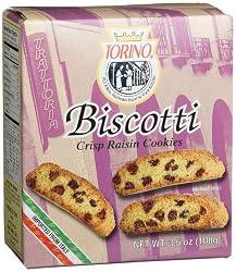 Torino Raisin Biscotti, 3.5-Ounce Boxes (Pack of 12)