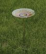 Bold Sunflower Glass Birdbath