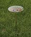Bold Sunflower Glass Birdbath