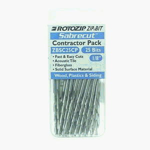Sabrecut Zip Bit, 16PC 1 8 SABER ZIP BIT by RotoZip