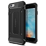 【Spigen】 iPhone6s ケース / iPhone6 ケース カプセル ウルトラ ラギッド [ 米軍MIL規格取得 落下 衝撃 吸収 ] アイフォン6s / 6 用 耐衝撃カバー (ブラック 【SGP11597】)