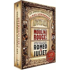 Coffret Baz Luhrmann "Epopées romantiques" : Australia - Moulin rouge - Romeo + Juliette