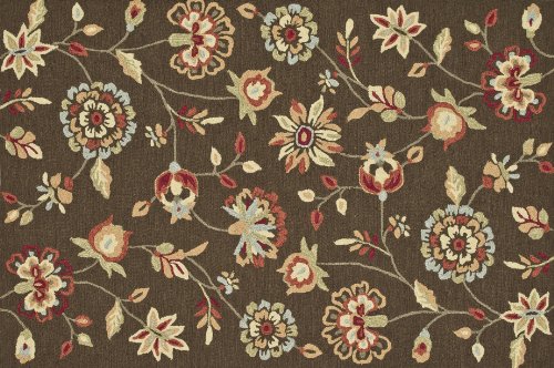 Loloi Rugs SUMRSRS02BR007696 Summerton Collection 100-Percent Polyester Area Rug, 7-Feet to 6-Inch by 9-Feet to 6-Inch, Brown On Sale