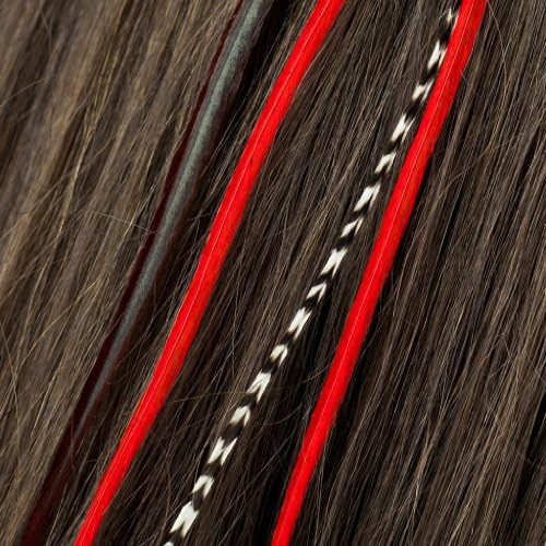 Fine Featherheads Originals, Red - Natural Feather Hair Extension (1 extension)