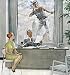Kitchen & Housewares : Window Washer by Norman Rockwell. Art Print GICLEE on CANVAS 28.5 inches width by 30 inches height. Highest Quality