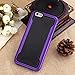 iPhone 6 Case, LoHi(TM) Apple iPhone 6 Slim Case Bumper Cover Shock-Absorption Shell Protective Anti-Scratch Slim Cover for iPhone 6 (Black + Purple)