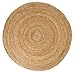 Anji Mountain Round Kerala Jute Area Rug, Natural, 6-Feet Diameter