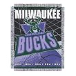 Milwaukee Bucks NBA Triple Woven Jacquard Throw (019 Series) (48x60")"