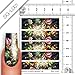 Nailart NAIL TATTOO STICKER - Full-Cover - Zhostovo / Flowers / Blossom - green / red / black