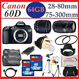 Canon EOS 60D 18 MP CMOS Digital SLR Camera with Tamron 28-80mm f/3.5-5.6 A ....