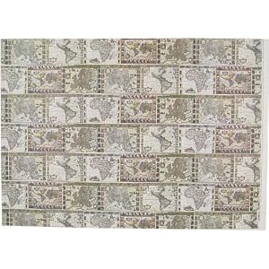 Maps of the World Poster Decoupage Gift Wrap 20 x 28 "