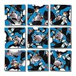 B Dazzle Puffins Scramble Squares 9 Piece Puzzle
