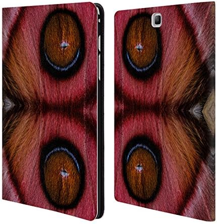 Official Elena Kulikova Mirrored Suraka Moth From Madagascar Plumes Leather Book Wallet Case Cover For Samsung Galaxy Tab A 9.7