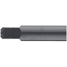 Dormer MTT-X E008/MTT-X E018 Powdered Metal Spiral Flute Threading Tap, Black Oxide Finish, Round Shank With Square End, Modified Bottoming Chamfer