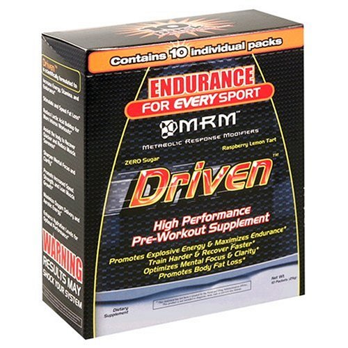 MRM Driven High Performance Pre-Workout Supplement, Raspberry Lemon Tart , Individual... by MRM