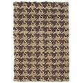 Houndstooth Handspun Jute Rug Collection - Brown