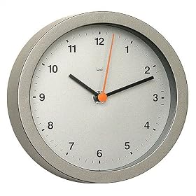 Bai Design BAI.816.HE Studio Modern Wall Clock Helio Satin Silver