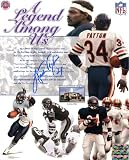 Walter Payton Signed Autographed Legends Pose Chicago Bears 8x10 Photo