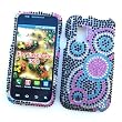 Samsung Fascinate i500 Galaxy S (Verizon) Snap-on Protector Hard Case Rhinestone Cover "Circle Circus" Design