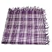Arafat Cotton Purple White Checks With Fringes