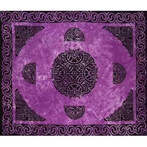Celtic Tapestry-Spread-Thro... Home Decor-Purple