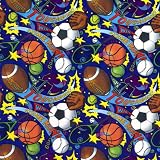 Game Time Popular Sports Themed Gift Wrapping Paper