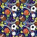 Game Time Popular Sports Themed Gift Wrapping Paper