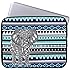 TsuiWah(TM) 13-Inch Blue Tribal Stripe Gray Elephant Waterproof Neoprene Laptop Soft Sleeve Case Bag Pouch Cover For MacBook Pro 13.3" with or w/out Retina Display and MacBook Air 13" Laptop Samsung, HP, Acer, ASUS,