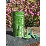 Amazon Lights New All-Natural Insect Repellent Outdoor Garden Incense Cones - Set of 50 Cones with Ceramic Burning Dish