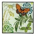 Les Papillons Verts Glass Serving Platter - 12"