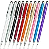 Stylus Pens, Besgoods 10Pack colorful 2-in-1 sensitive Capacitive Touch Pen &Stylus for iPhone 6s/6s Plus /6/6 Plus, iPad, iPad Pro, Android, Samsung Galaxy S5/S6/S7 Edge, Note 5/Note 4, HTC & more