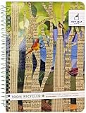 New Leaf Reborn Refuse 100% Recycled Paper Personal Notebook, 100 Sheets, 7 x 5 Inches, College Ruled, Assorted Colors (4512432)