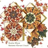 Autumn's Harvest Cream Kaleidoscope Quilt Block Kit