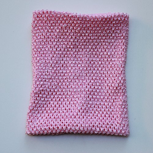 Pink Crochet Tutu Top Lined 12 Inches X 10 Inches - Elastic Crochet Top - Crochet Tutu Top