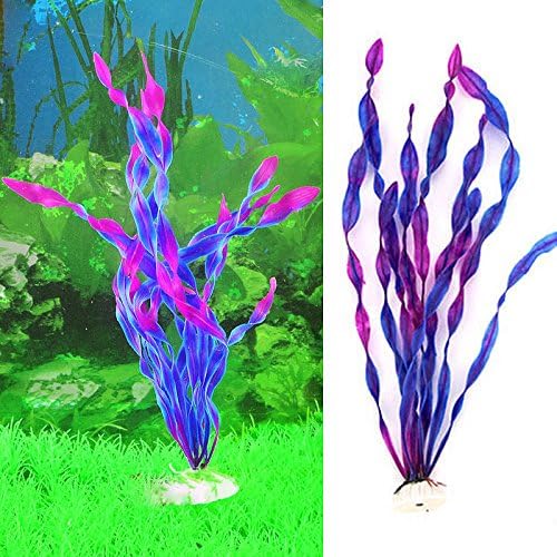 New Plastic Aquarium Plants Purple Water Ornament Plant Fish Tank Decoration supply