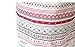 Lalago Printed Ramie Cotton Fabric Folding Laundry Storage Basket Toy Laundry Hamper with Handle (Bohemia Beam Port)