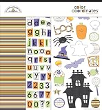 DOODLEBUG COLOR COORDINATES PAGE KIT 12X12-HAUNTINGLY HALLOWEEN