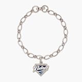 San Diego Padres Silver Tone Single Charm Bracelet