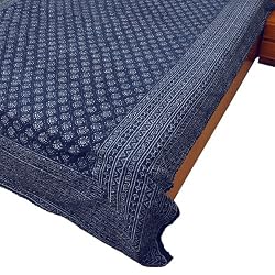 Bed Spreads Coverlets Home Decor Accessory Cotton Block print Size Queen (bcov580)
