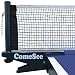 Comesee Professional Ping Pong Net Clip on Easy, Table Tennis Net and Post Set with Spring Activated Clamp, Thick Base Grip, Precision Tension Height Adjustment (Navy)