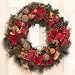New Floral Home D&Acirc;&uml;&Acirc;&brvbar;cor Gilded Copper and Red Christmas Wreath Elegant Impressive Decoration Wonderful