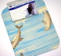 Kitchen Sink Counter Dish Drainer Countertop MAT Blue Dolphins