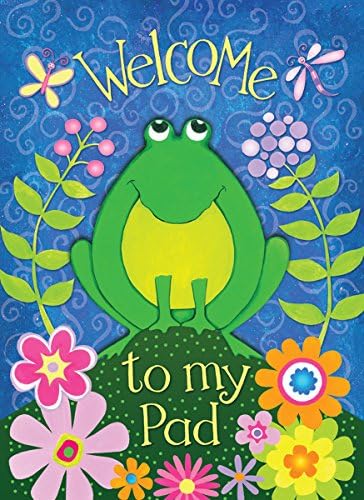 ~ Welcome to my Pad ~ Small Garden Flag 12 " X 18 "
