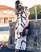 Roiii Women's Casual V Neck Sleeveless Elastic Striped Maxi Cocktail Party Dress