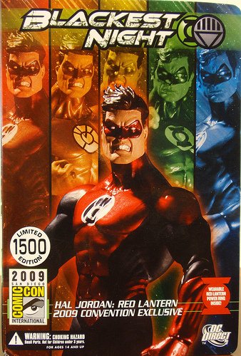 2009 SDCC Blackest Night Hal Jordan Red Lantern Action Figure