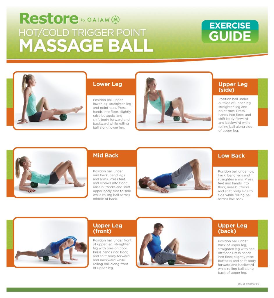 Gaiam Restore Hot/Cold Trigger Point Massage Ball